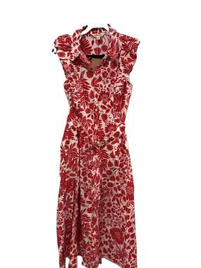 boden clara linen blend shirt dress Clara Linen Blend Shirt Dress - Multi, Tropical Bonanza